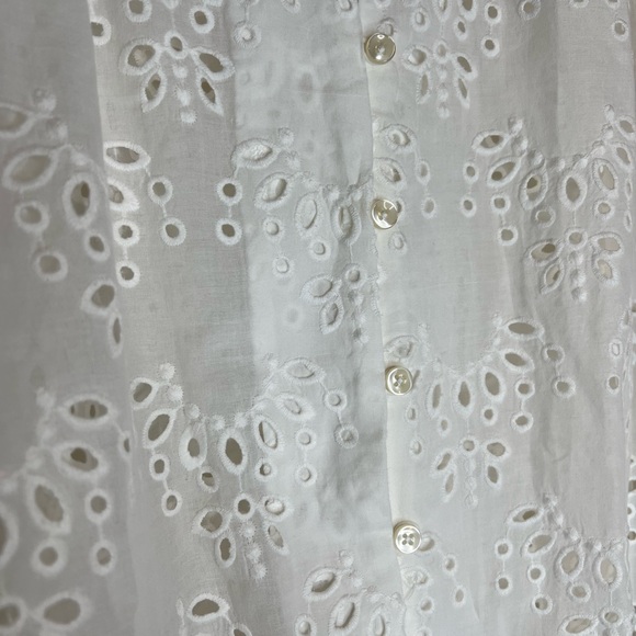 Anthropologie Trovata Birds Of Paradis Eyelet Embroidered Blouse - Picture 6 of 8